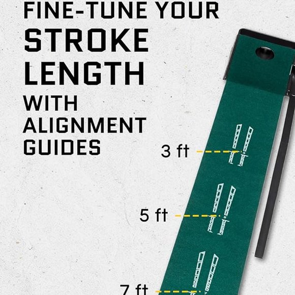 SKLZ ACCELERATOR PRO - Indoor Golf Putting Mat with Auto-Ball Return & Behind- - Picture 4 of 10